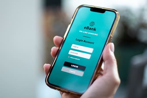 téléphone avec transfert d'argent affiché sur lécran