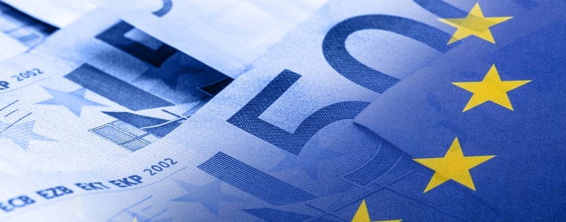 Drapeau et monnaie euro