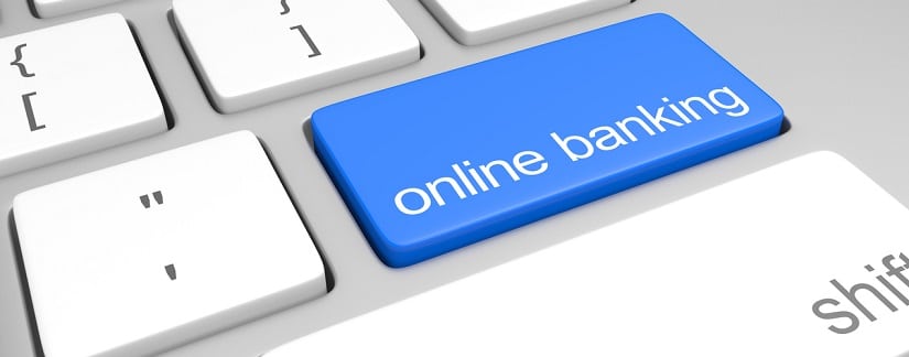 Touche clavier de banque en ligne