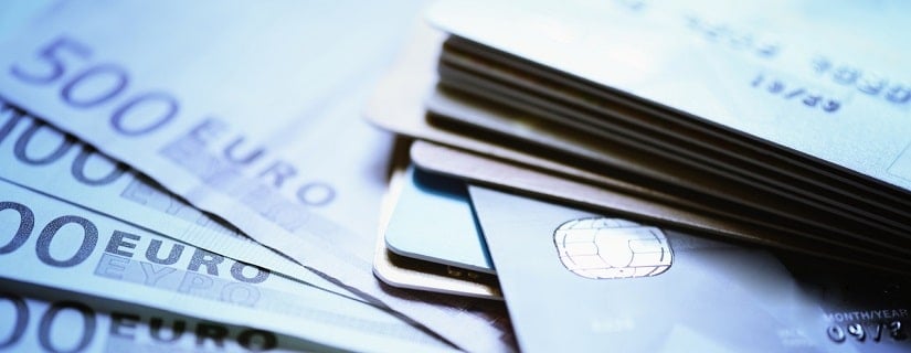 billets euro et cartes de crédit