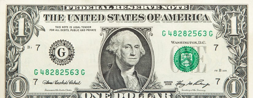 Un billet d'un dollar 
