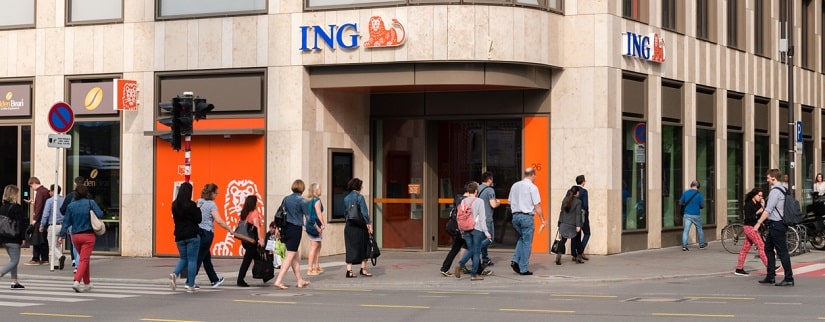 Une agence de la banque ING
