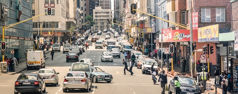 Rue de Johannesburg, Afrique du Sud