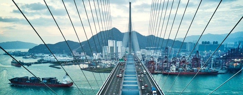 paysage à Hong Kong en Chine