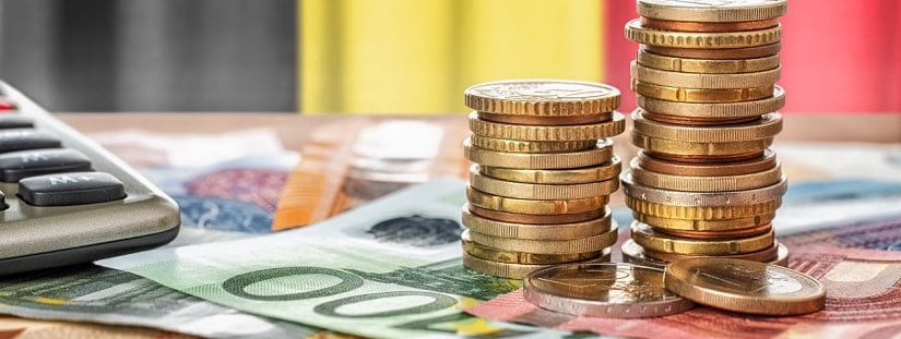 drapeau allemand et finances euros