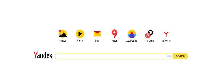 capture écran du site Yandex