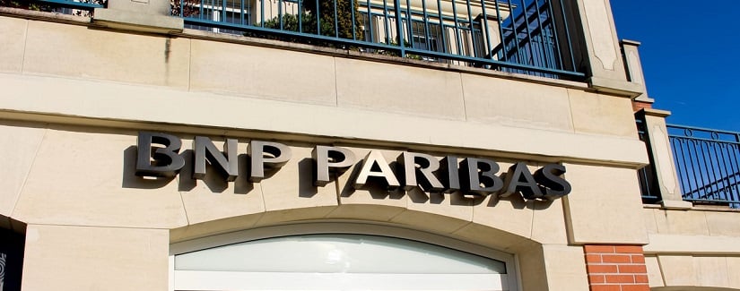 Bâtiment de la banque BNP Paribas.