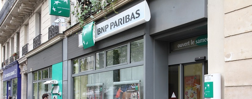 Visite de la succursale de BNP Paribas Bank à Paris, en France.