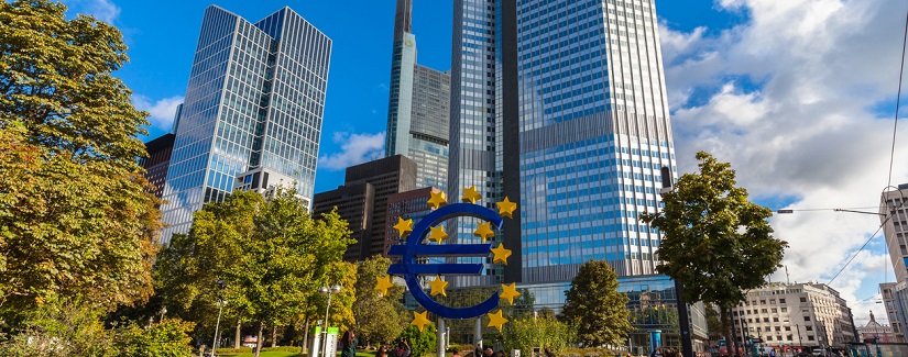 Siège de la Banque centrale européenne à Franfurt am Main, Hesse, Allemagne