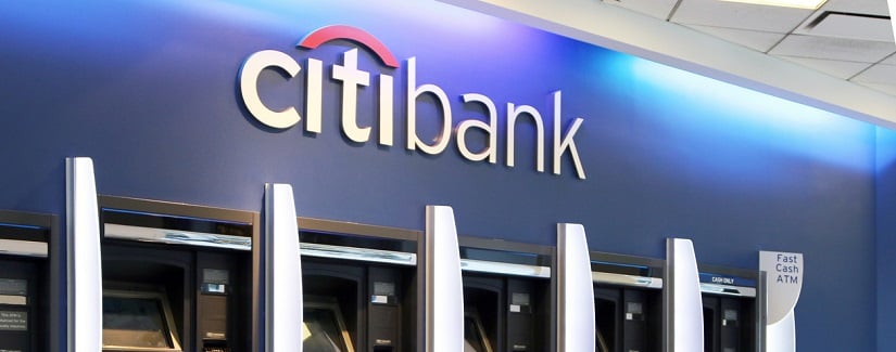 Entrée de la banque CitiBank.