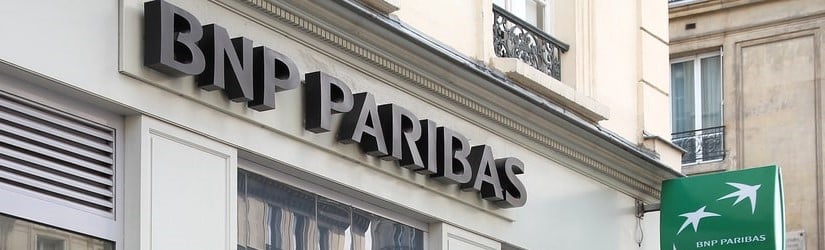 Succursale de BNP Paribas le 24 juillet 2011 à Paris, France.