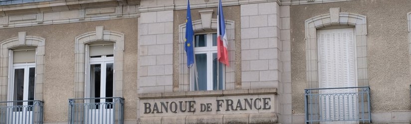 Entrée du siège de la Banque de France.