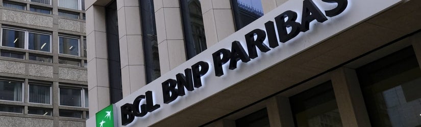Succursale de la banque BNP Paribas dans la ville de Luxembourg.