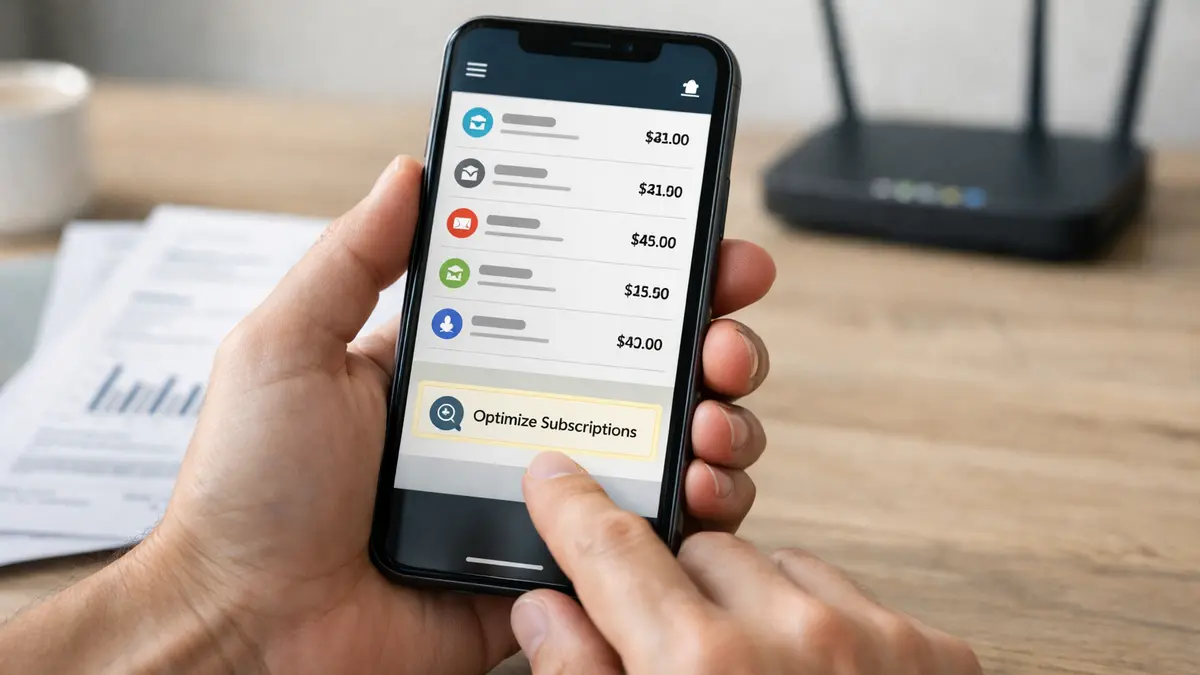 Smartphone avec une application bancaire affichant des prélèvements