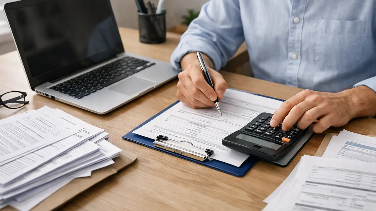 Documents et calculatrice pour budgéter une création d’entreprise