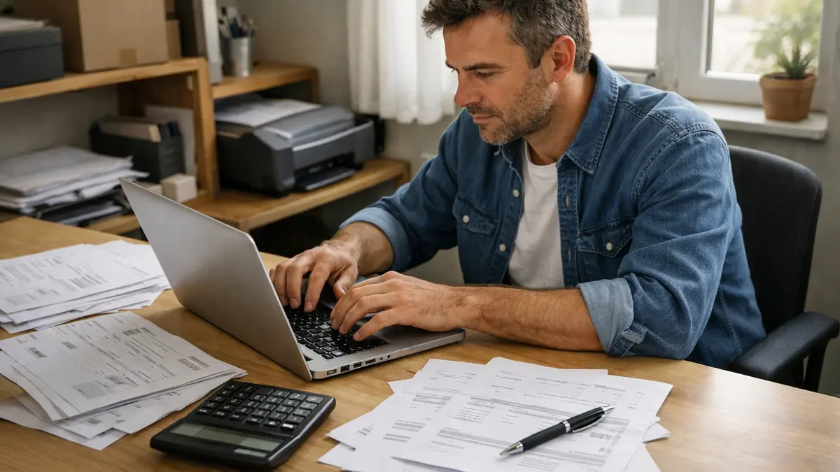 Factures et calculatrice pour calculer la TVA en entreprise