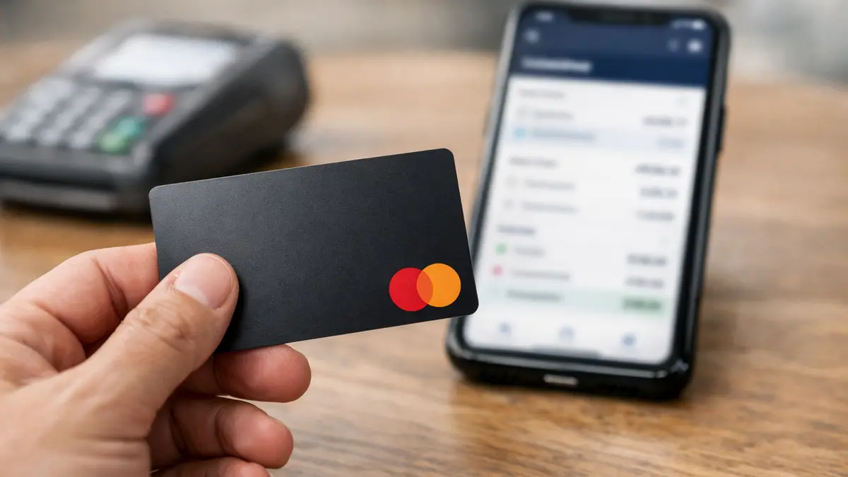 Carte bancaire et application de compte de paiement sur smartphone