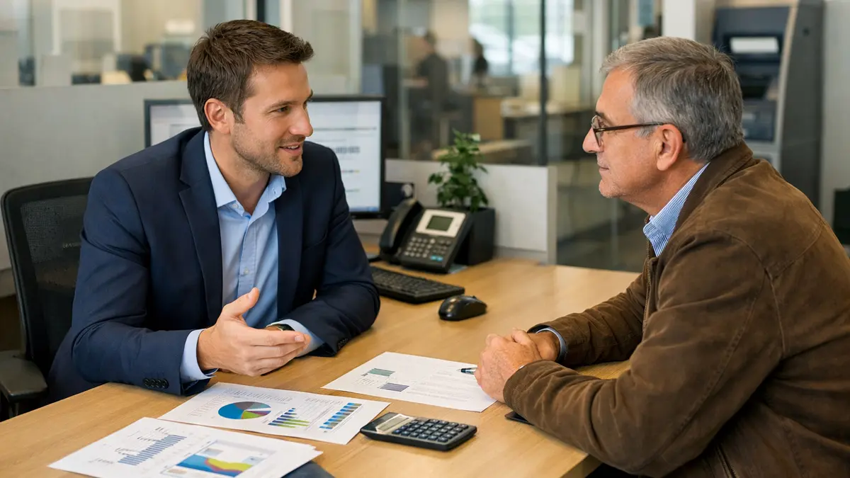 Rendez-vous en agence bancaire avec un conseiller