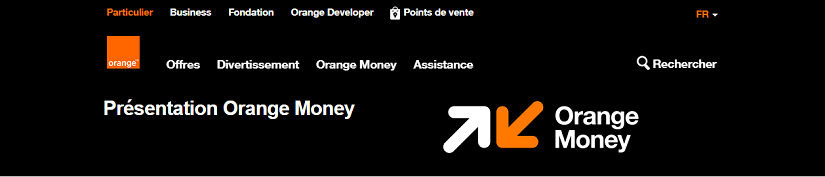 capture ecran du site orange bank money Cameroun