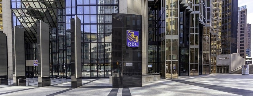 Façade du bâtiment de Royal Bank of Canada à Toronto