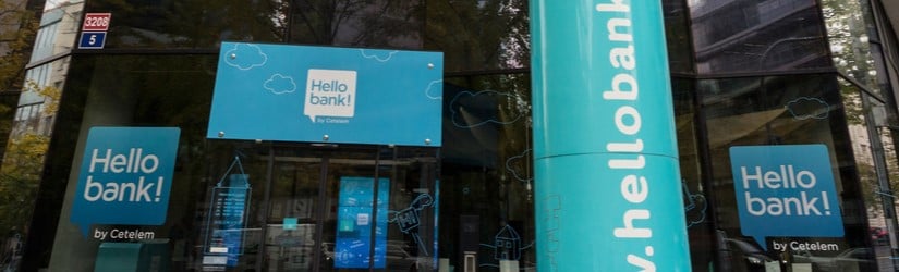 Hello bank est une banque numérique directe détenue par BNP Paribas qui a démarré ses activités en 2013. 
