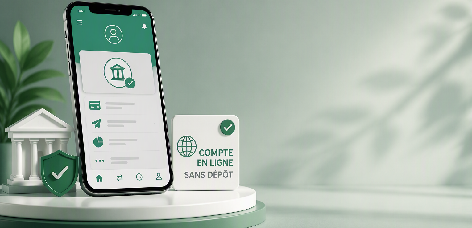 Ouvrir un compte bancaire en ligne sans dépôt