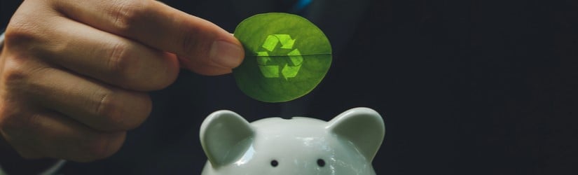 Épargne et investissement dans un environnement commercial vert.